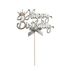 Happy Birthday Glitter Cake Topper | Belinda Store - view 3