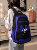 School Backpack for Boys - Black Blue - Black Blue color, view 1
