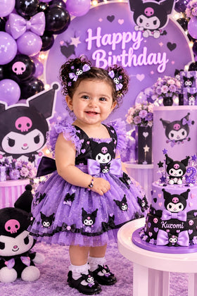 Customized Kuromi first birthday portrait - personalized photoshoot design 1