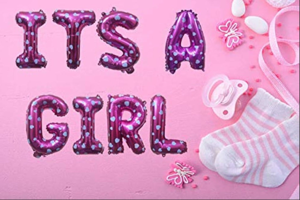 It's A Boy / It's A Girl Foil Letter Balloons