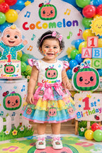 Customized Cocomelon first birthday portrait - personalized photoshoot design 2