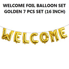 WELCOME Foil Letter Balloons 16 Inch