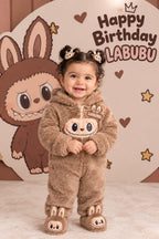 Labubu personalized baby photoshoot backdrop - design 2