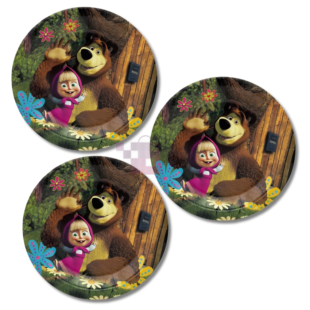 Masha and the Bear Paper Plates – Pack of 10