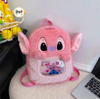 Kids cute pink plush backpack cartoon character Belinda Store