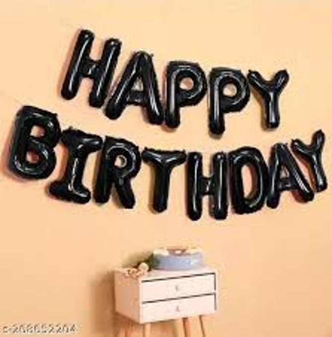 Happy Birthday Foil Letter Balloons – 13 Pcs