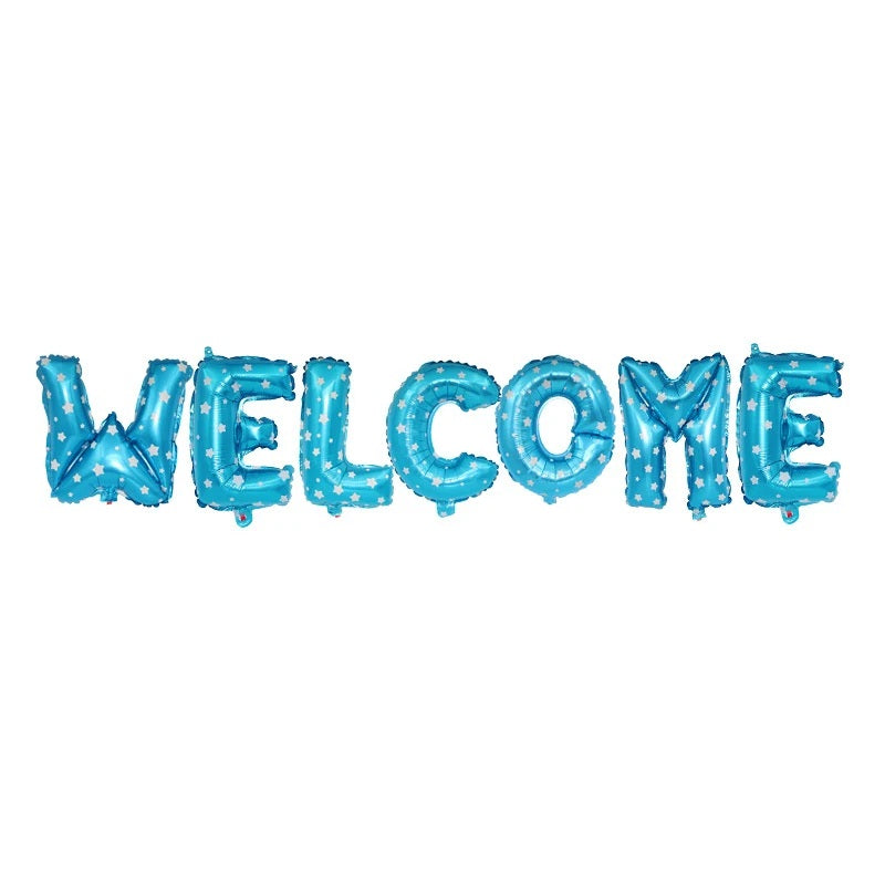 WELCOME Foil Letter Balloons 16 Inch