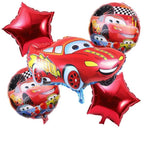 Car Theme Foil Balloon Set – 5 Pcs
