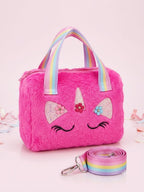 Unicorn handbag hot pink