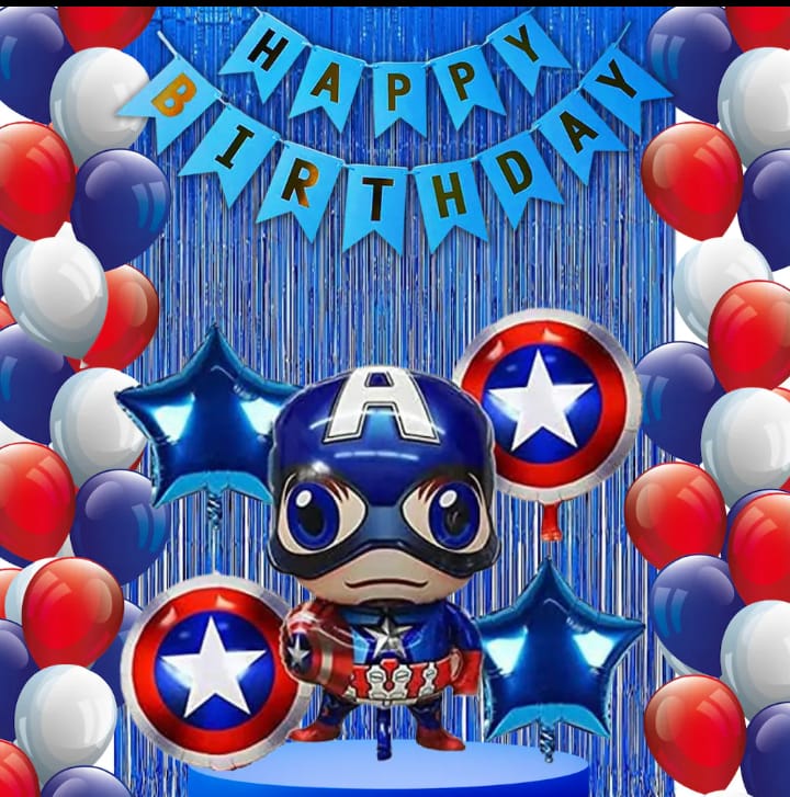Avengers Captain America Birthday Set – 38 Pcs