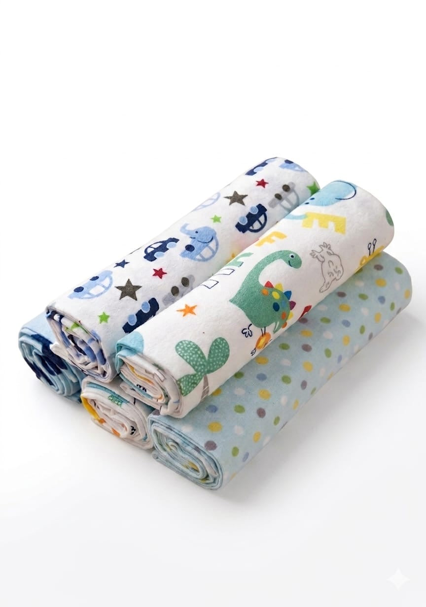 Baby blanket set dino print