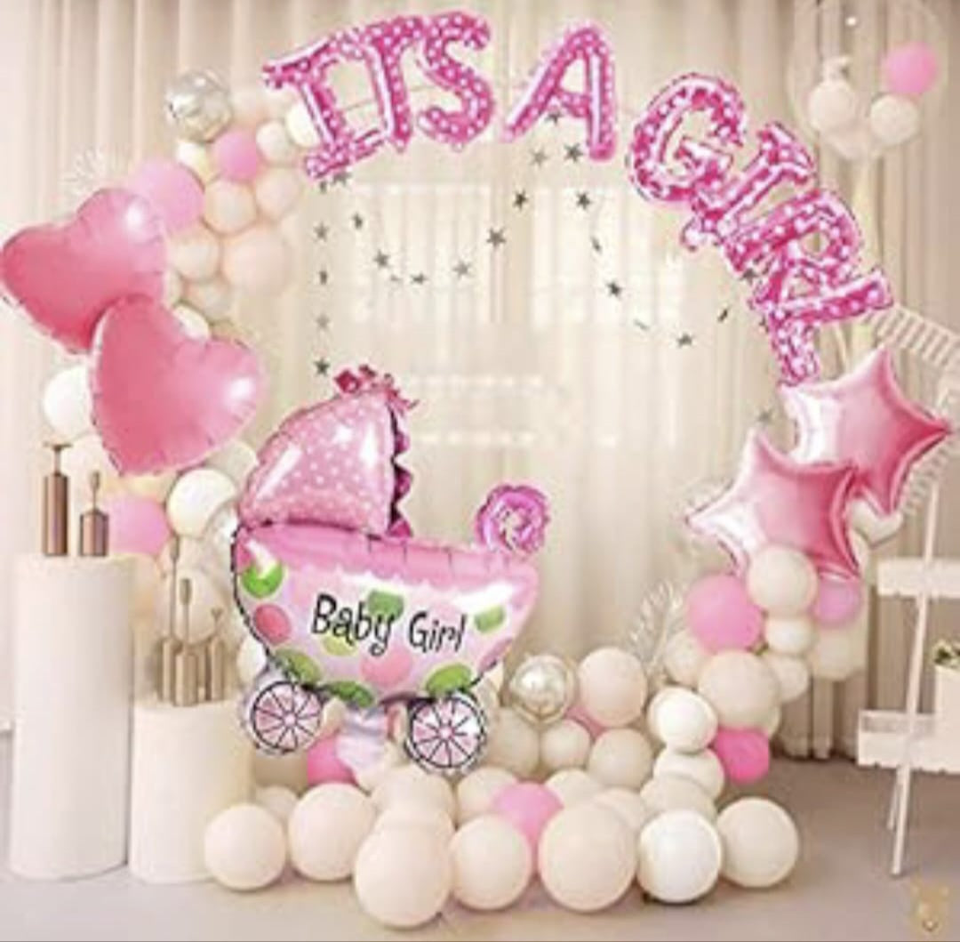 Welcome Baby Decoration Set – Blue / Pink