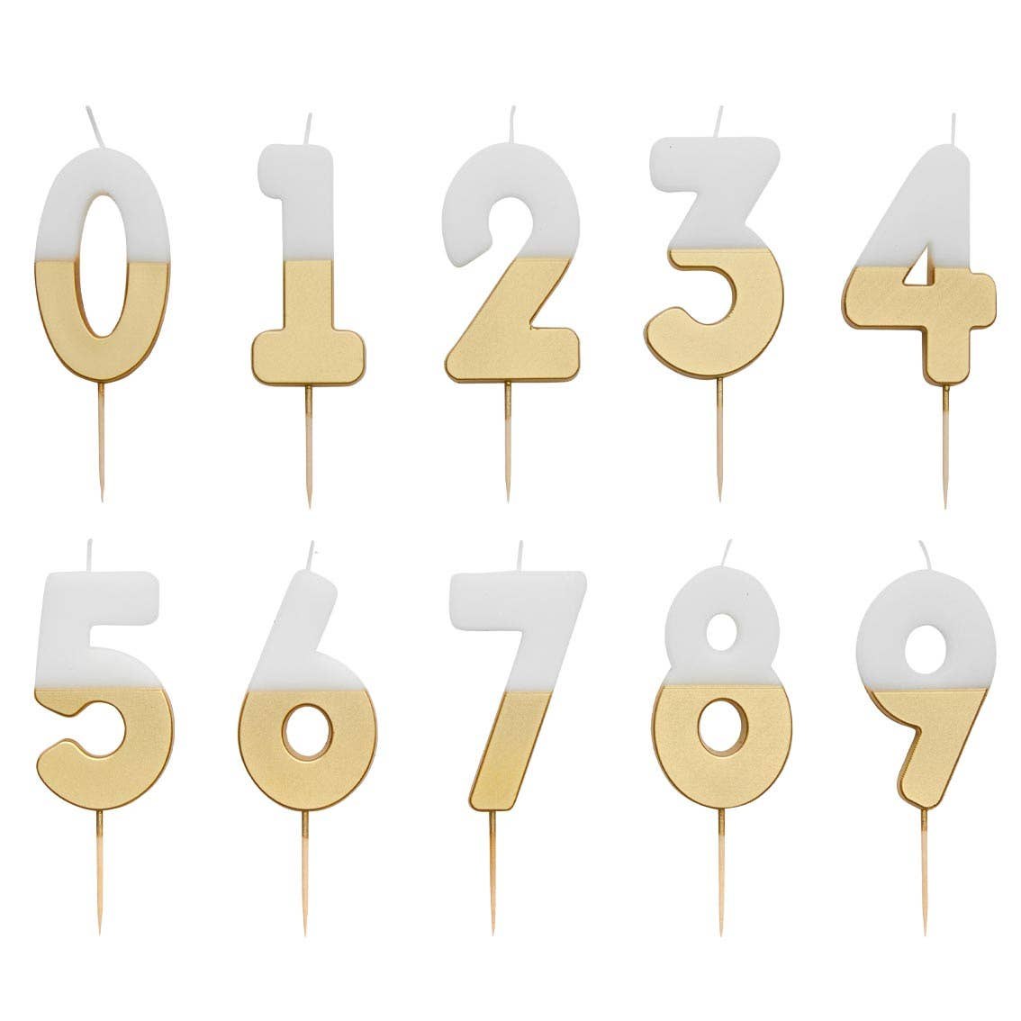 Gold Number Candles – Birthday Cake | Belinda Store - view 5