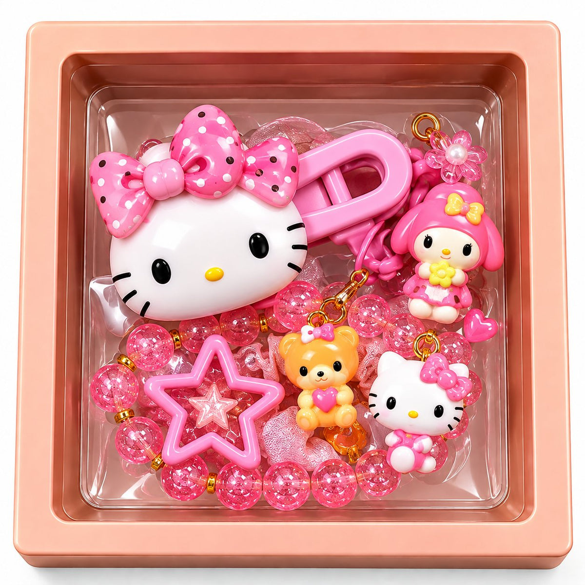 Hair Charm Accessory Gift Set - Girls Hair Clips and Bracelet | Belinda Store - view 5