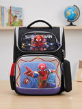 Spiderman kids school backpack black