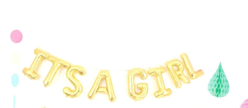 It's A Boy / It's A Girl Foil Letter Balloons