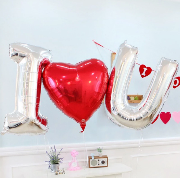 I ❤ U Foil Balloon Set