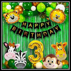 Jungle Safari Birthday Set – 52 Pcs
