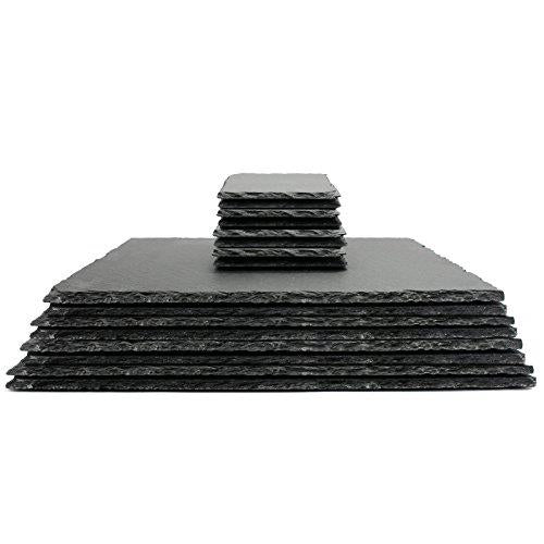 Natural Slate Placemats & Coasters - 16pc
