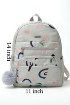 Kids school backpack size chart 14 x 11 inches
