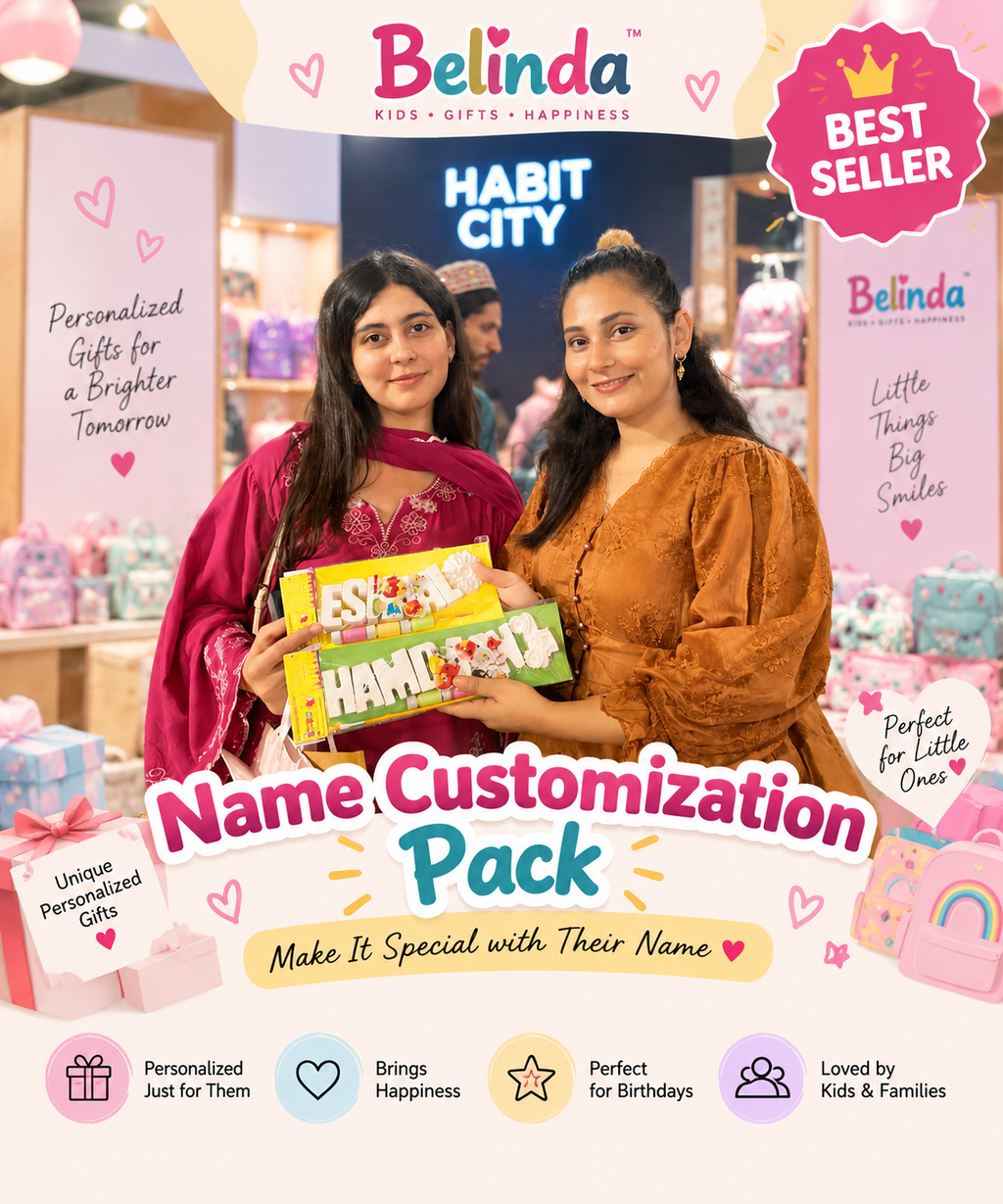 Name Customization Pack - personalized ceramic name painting kit for kids