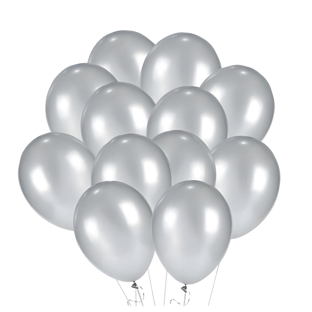 Bridal Shower Decoration Set – Black & Silver
