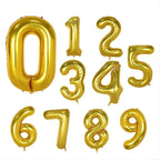 Number Foil Balloon 16 Inch – Gold / Silver