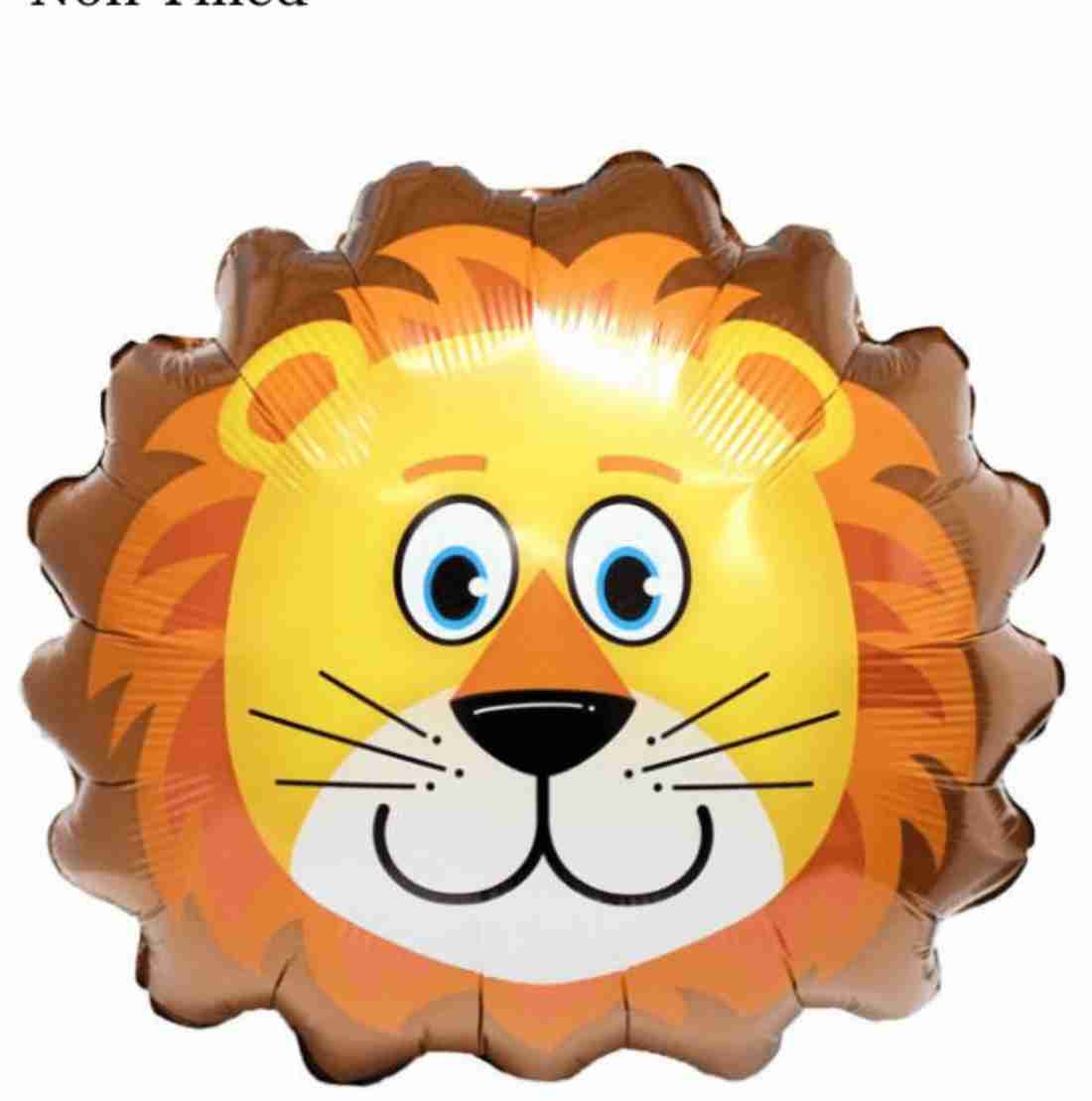 Lion Jungle Foil Balloon Set – 5 Pcs