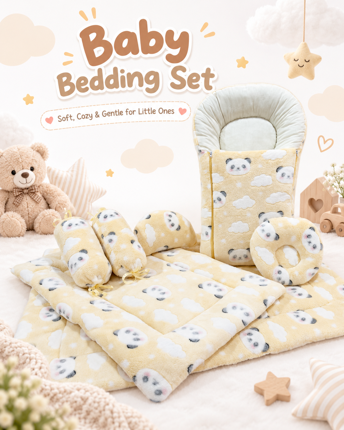 Baby Sleeping Panda Bag - Bedding Set for Newborns