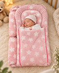 Baby Sleeping Bag with Star Print - Soft Newborn Sleep Nest (5 Colors)