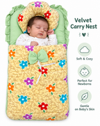 Velvet Baby Sleeping Carry Nest - Soft Newborn Carry Nest (6 Designs)