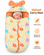 Velvet Baby Sleeping Carry Nest - Soft Newborn Carry Nest (6 Designs)