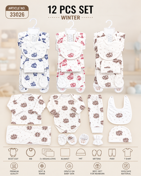 12 piece winter newborn clothing set layette