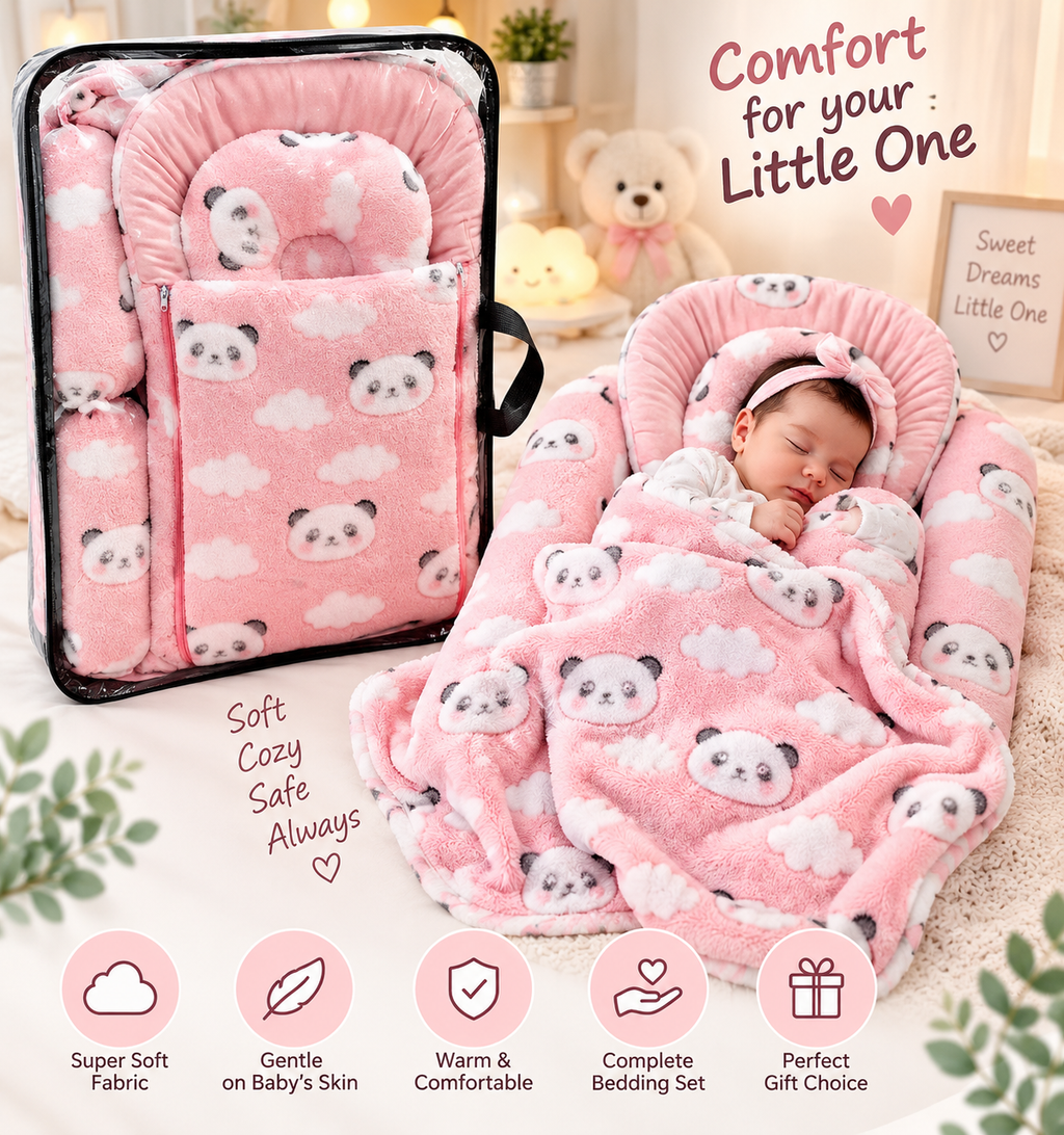 Baby Sleeping Panda Bag - Bedding Set for Newborns