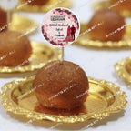 Customized Nikkah Mubarak Mithai Toppers – Pack of 12