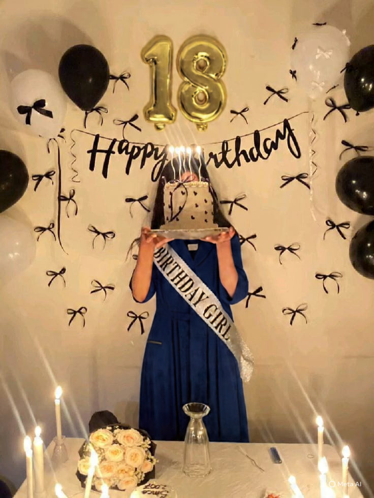 Black & White Birthday Set with Bows