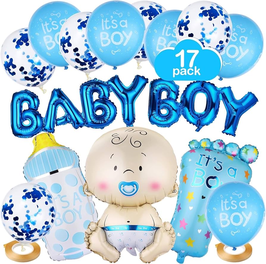 It's A Boy Balloon Set – 17 Pcs