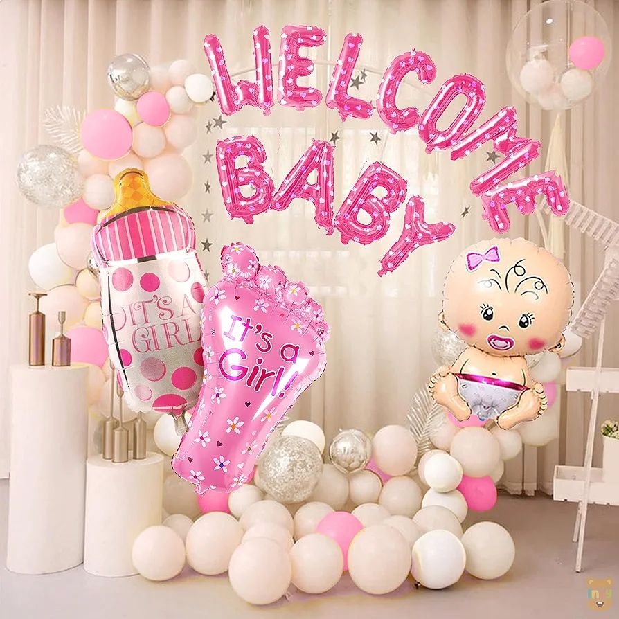 Welcome Baby Foil Balloon Set – 5 Pcs
