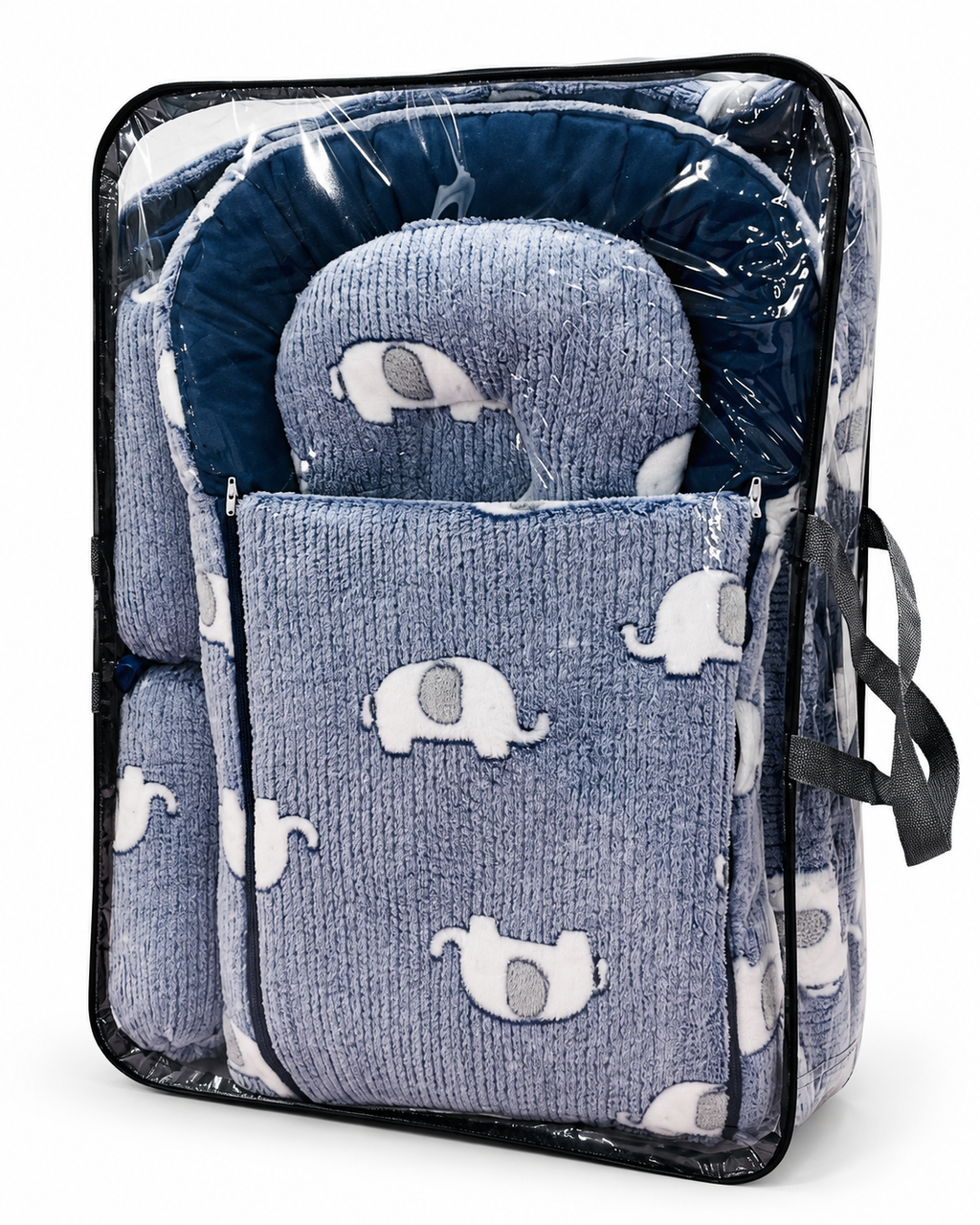 Baby Sleeping Bag Carry Nest - Elephant Print (Pack in Case)