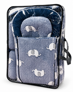 Baby Sleeping Bag Carry Nest - Elephant Print (Pack in Case)