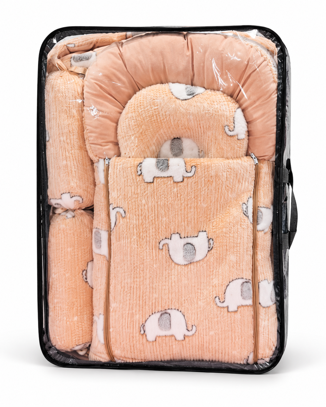 Baby Sleeping Bag Carry Nest - Elephant Print (Pack in Case)