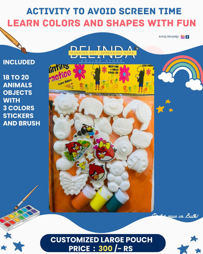 Ceramic Coloring Kit - Large Pouch (18-20 Animals)