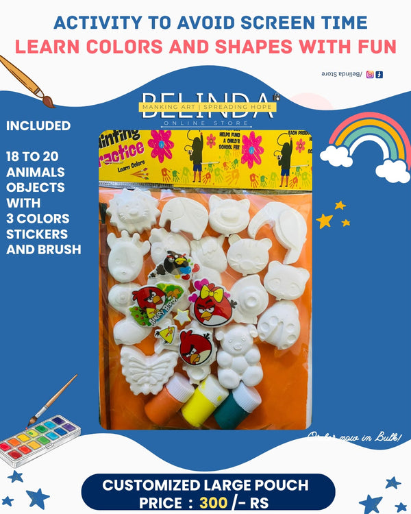 Ceramic Coloring Kit - Large Pouch (18-20 Animals)