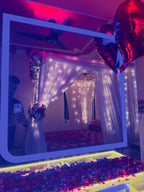 Red & White Wedding Room Decoration – Floral Arrangement - view 3