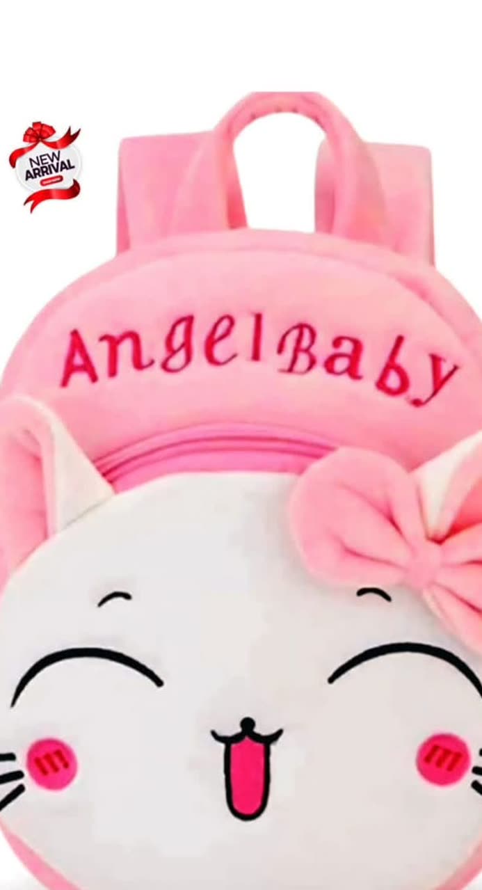 Angel Baby Cat Backpack â Cute Pink Kitty School - alternate view 2