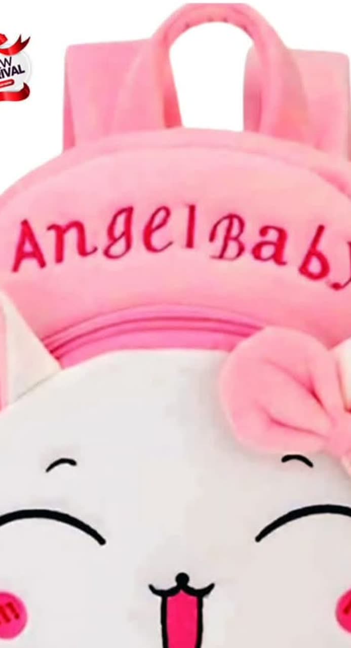 Angel Baby Cat Backpack â Cute Pink Kitty School - alternate view 3