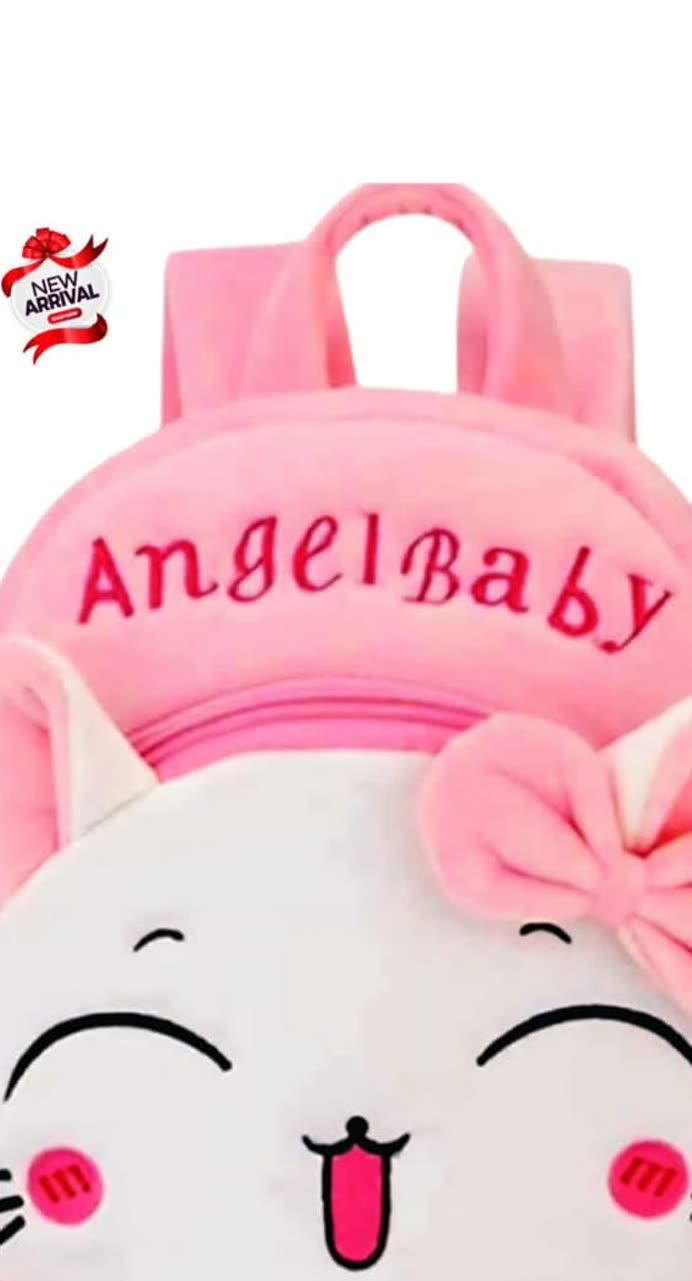 Angel Baby Cat Backpack â Cute Pink Kitty School - alternate view 4