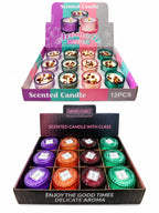Aromatic Glass Scented Candles (12 Pcs)