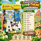 Customized Birthday Pack – Dino Theme | Personalized Kids Fa