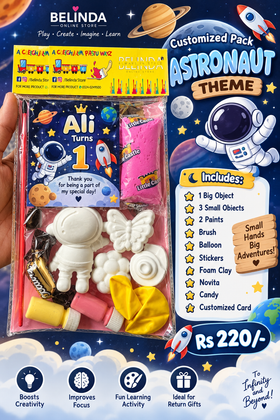 Customized Birthday Pack – Astronaut Theme | Personalized Ki
